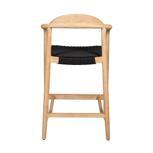 Tabouret ANAM- Eucalyptus et corde noire