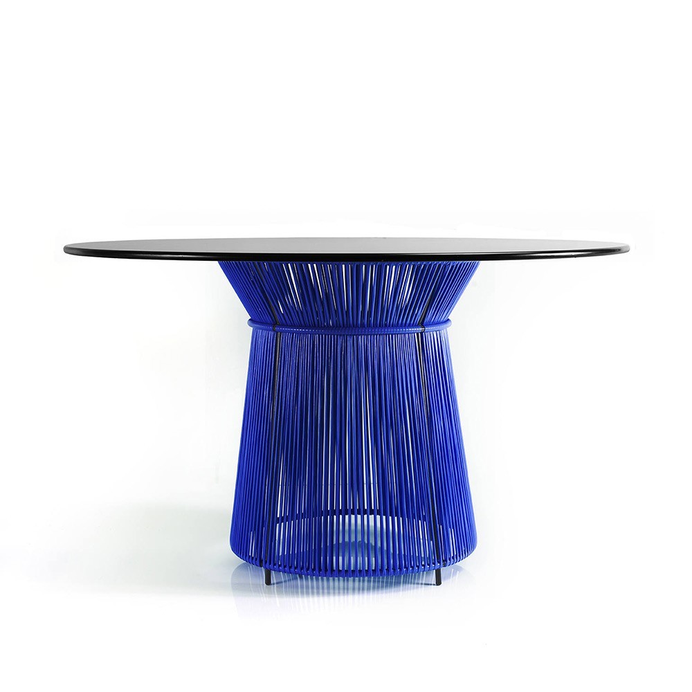 Caribe tafel blauw / zwart ames