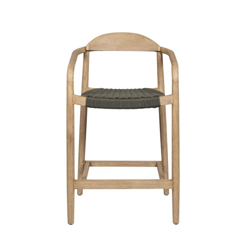 Tabouret ANAM- Eucalyptus et corde kaki