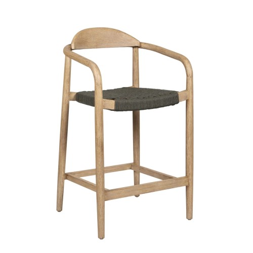 Tabouret ANAM- Eucalyptus et corde kaki