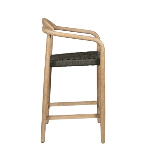 Tabouret ANAM- Eucalyptus et corde kaki