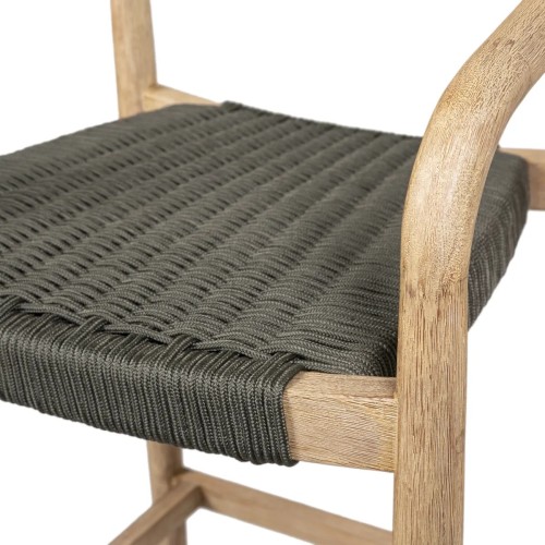 Tabouret ANAM- Eucalyptus et corde kaki