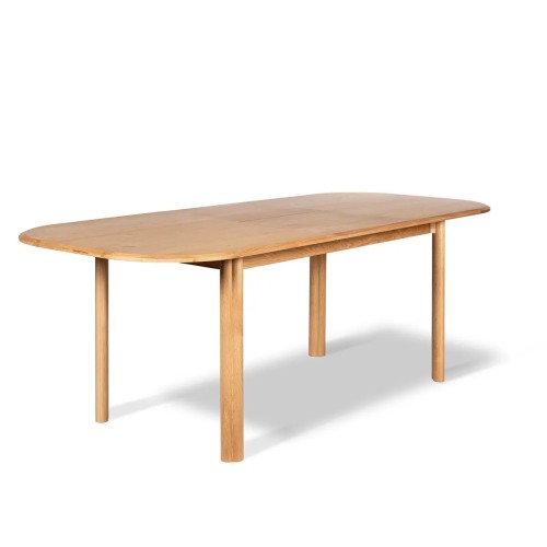 Table repas Sirocco - 160 cm avec allonge chêne naturel