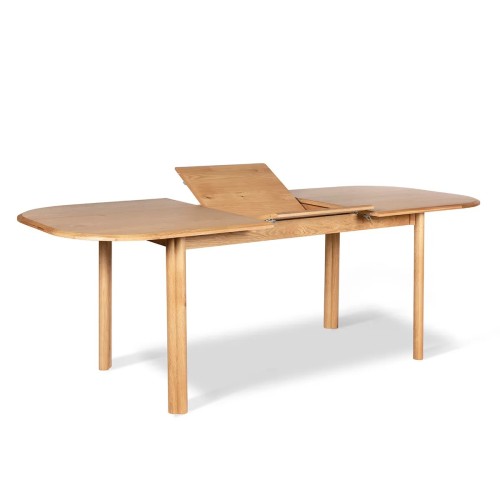Table repas Sirocco - 160 cm avec allonge chêne naturel