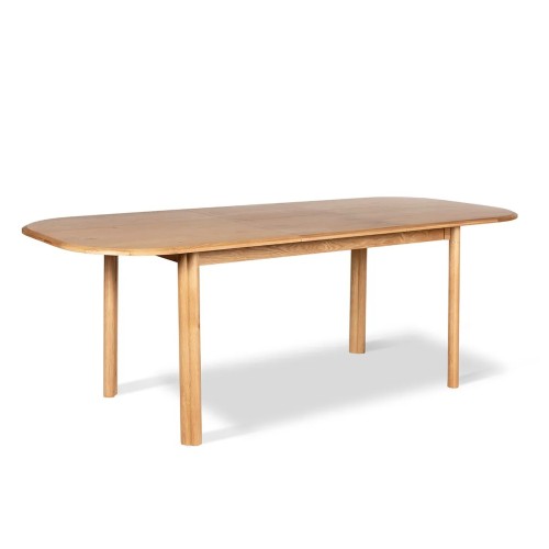Table repas Sirocco - 160 cm avec allonge chêne naturel