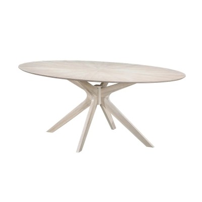 Table repas Xylo ovale 180 cm placage noyer