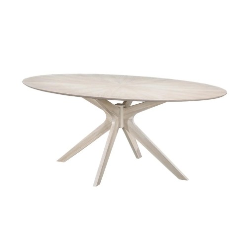Table repas Xylo ovale 180 cm placage chêne
