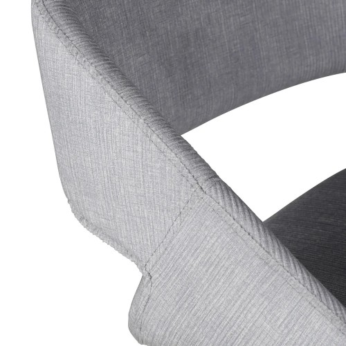 Tabouret ADA - velours côtelé - Gris clair