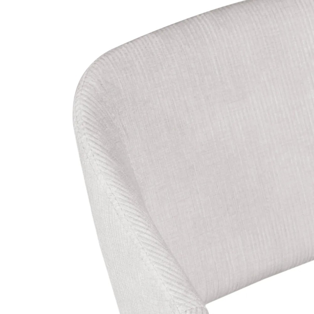 Tabouret ADA - velours côtelé - Ecru