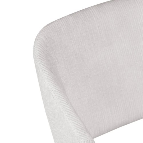 Tabouret ADA - velours côtelé - Ecru