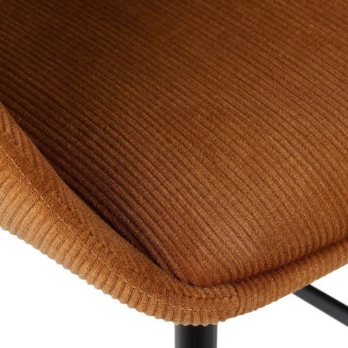 Tabouret ADA - velours côtelé - Ecru