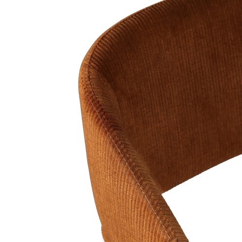 Tabouret ADA - velours côtelé - Ecru