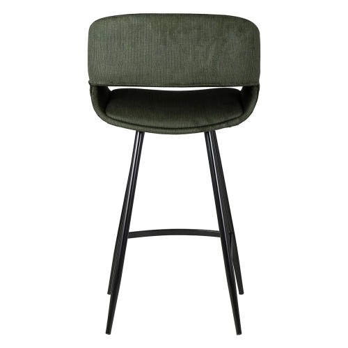 Tabouret ADA - velours côtelé - Vert foncé