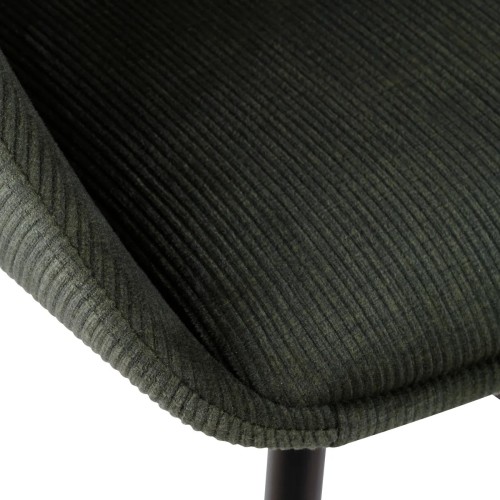 Tabouret ADA - velours côtelé - Vert foncé