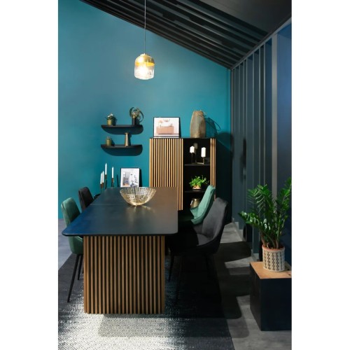 Chaise BARI - velours - Vert sapin