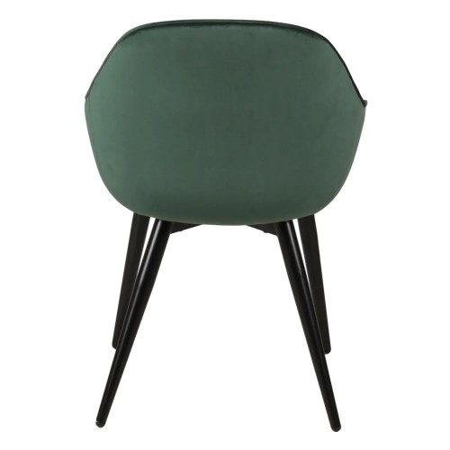 Fauteuil BARI - velours  - Vert foncé