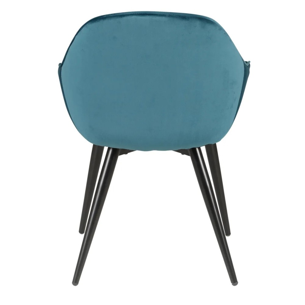 Chaise BARI -velours côtelé - Bleu
