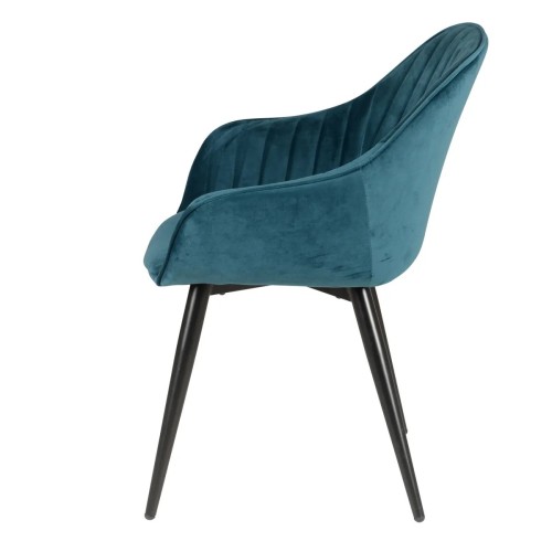 Fauteuil BARI - velours  - Bleu