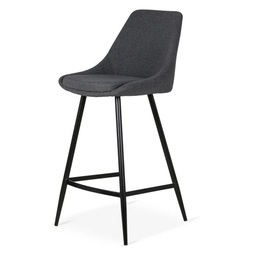 Tabouret BARI snack - gris foncé