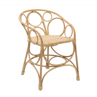GINGKO Bulles rotan tafel fauteuil Kok Maison