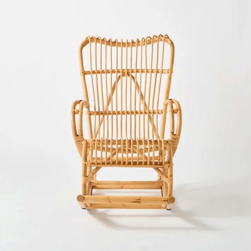 Rocking chair rattan Marlène