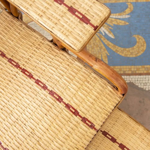 Chaise longue rotin tressé BAGATELLE