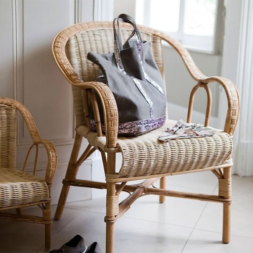 MARCEL geweven rotan fauteuil