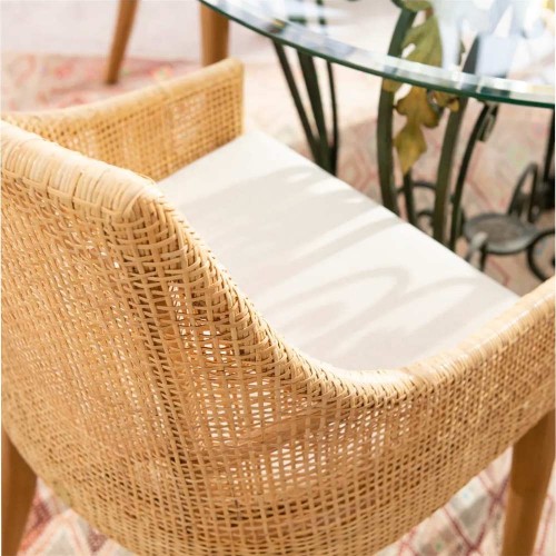 Poltrona da tavolo in rattan Saigon Kok Maison