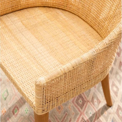 Sillón de mesa de ratán Saigon Kok Maison