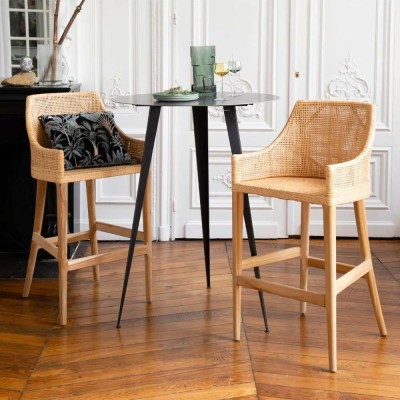 Saigon Rattan Barhocker Kok Maison 2