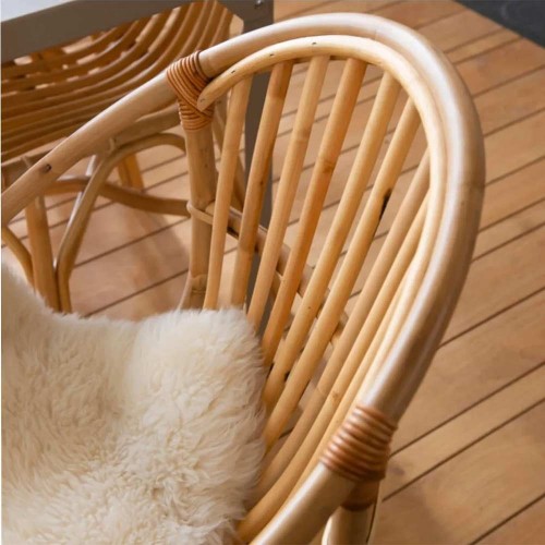 Poltrona in rattan Bruno Kok Maison