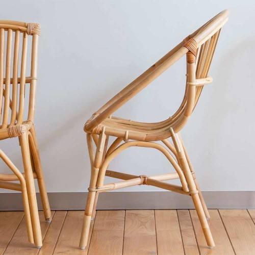 Sillón de ratán Bruno Kok Maison