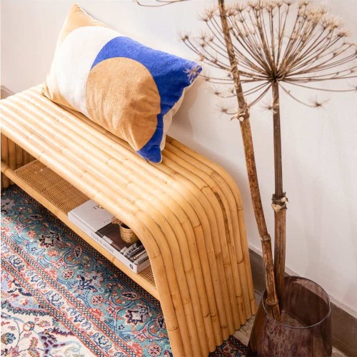 Panca Riviera in rattan naturale Kok Maison