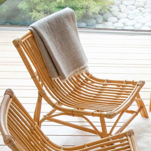 Rattan Kaminstuhl David Kok Maison
