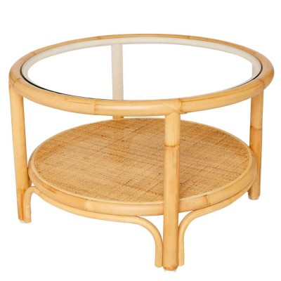 Table basse Riviera ronde rotin L Kok Maison Kok Maison