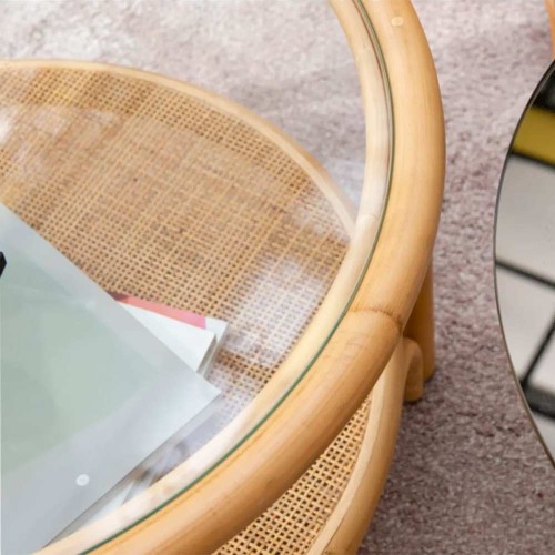 Riviera runder Rattan Couchtisch L. Kok Maison