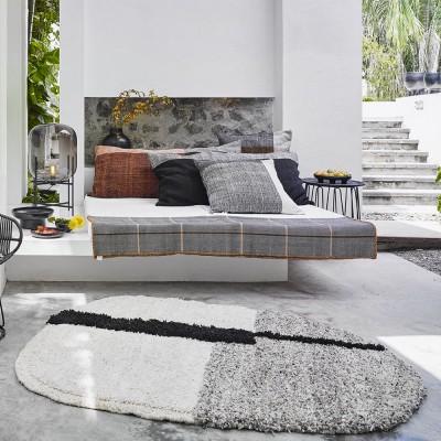 Tappeto Nudo S bianco / beige / rosa ames ames