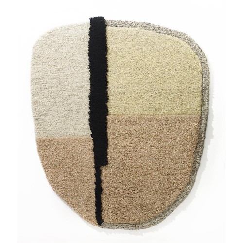 Tappeto Nudo L bianco / beige / rosa ames