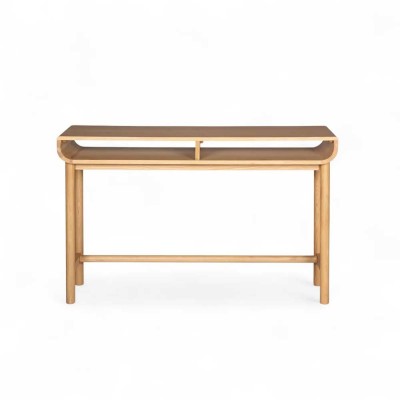 Console 120 cm 2 niches chêne naturel Evasia Moodntone