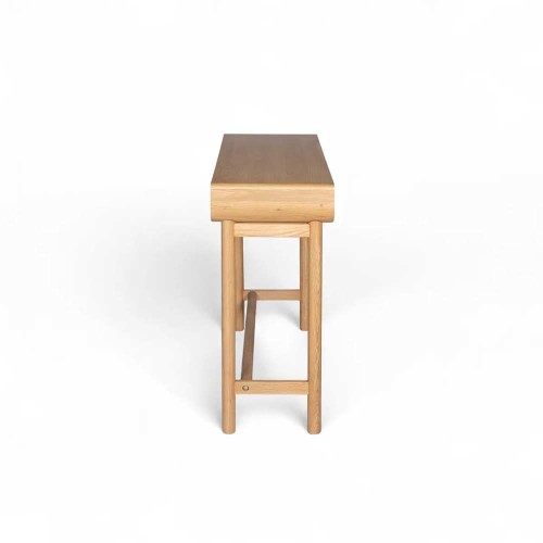 Console 120 cm 2 niches chêne naturel Evasia