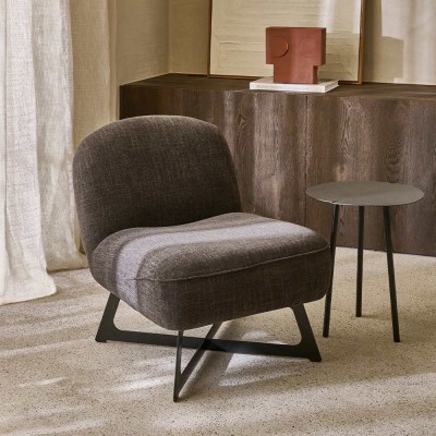 Fauteuil UMA - anthracite Pomax