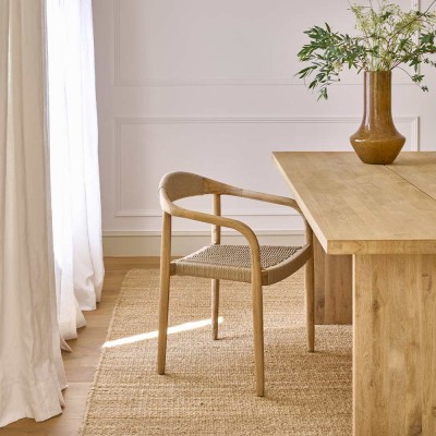 Chaise MIRA L 51,6 x W 57 x H 76 cm - naturel Pomax