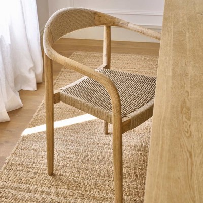 Chaise MIRA L 51,6 x W 57 x H 76 cm - naturel 2