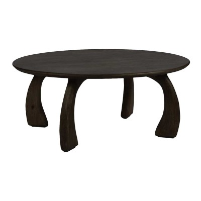 Table basse TALO L 100 x W 80 x H 40 cm - brun foncé 2