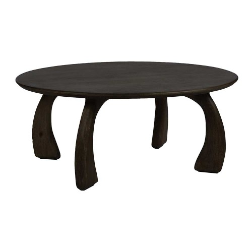 Table basse TALO L 100 x W 80 x H 40 cm - brun foncé