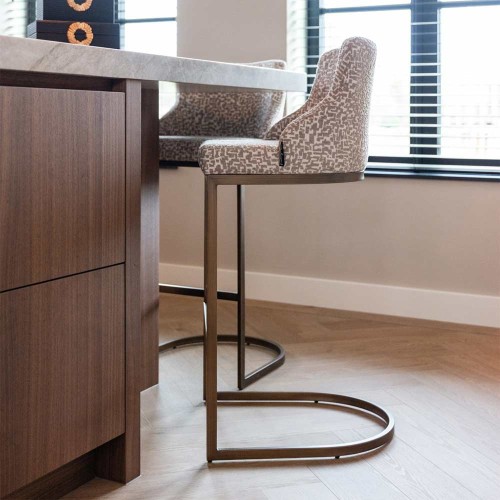 Tabouret de bar Bolton Natural Geo (Lot de 2)