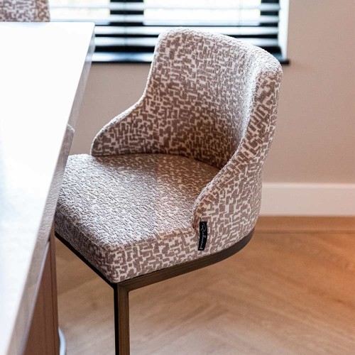 Tabouret de bar Bolton Natural Geo (Lot de 2)