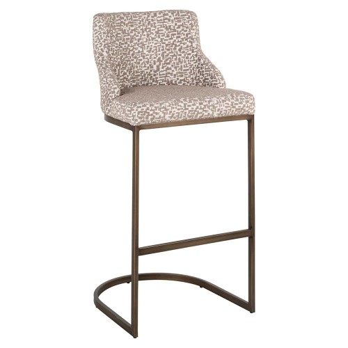 Tabouret de bar Bolton Natural Geo (Lot de 2)