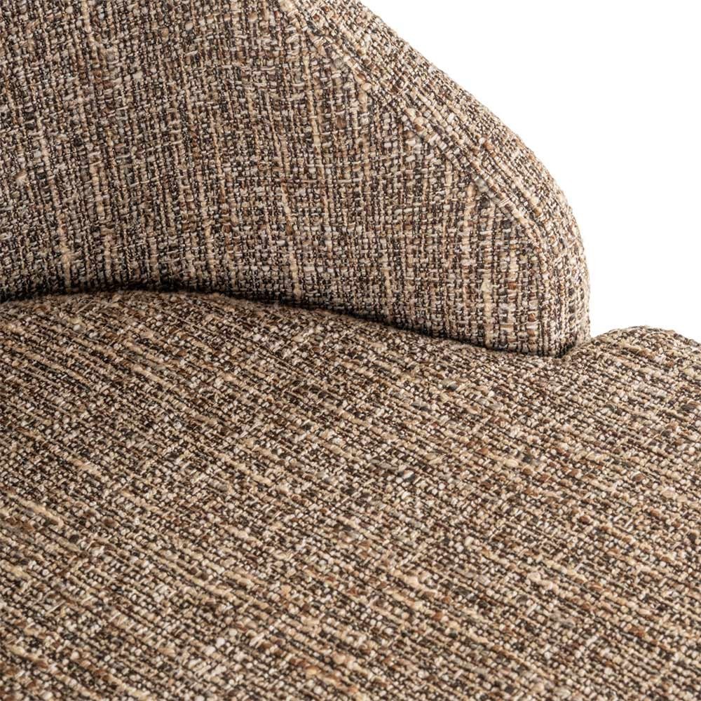 Tabouret de bar Bolton en tweed marron (lot de 2)
