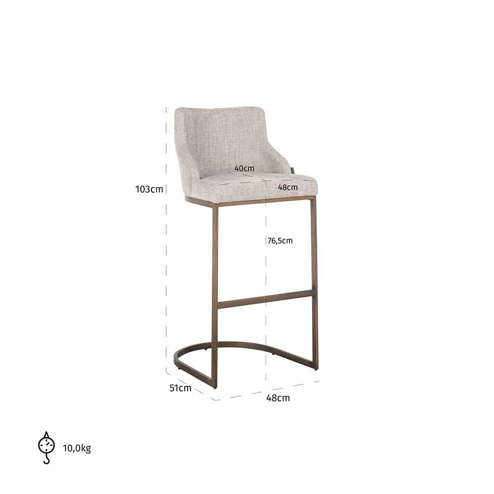 Tabouret de bar Bolton naturel renegade (lot de 2)